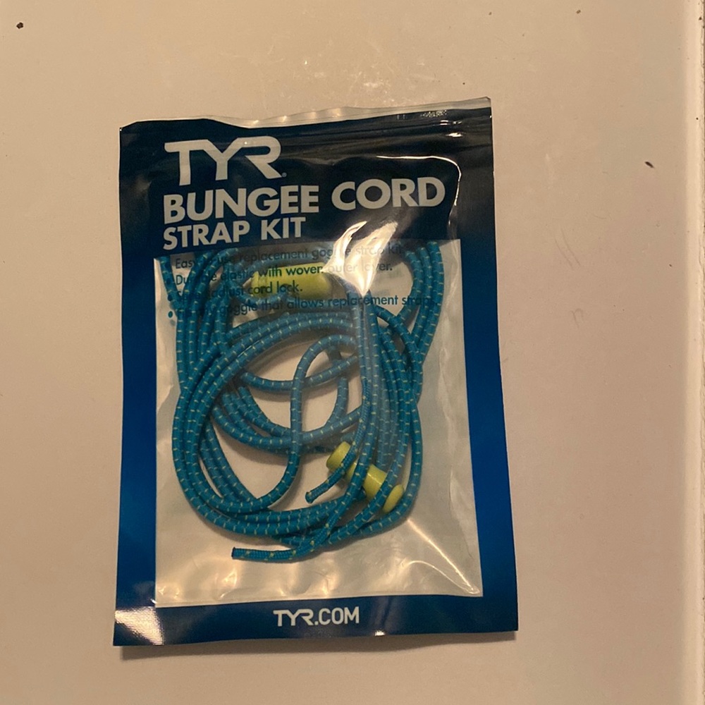 New never used TYR Bungee Cord strap kit for goggles swimmer